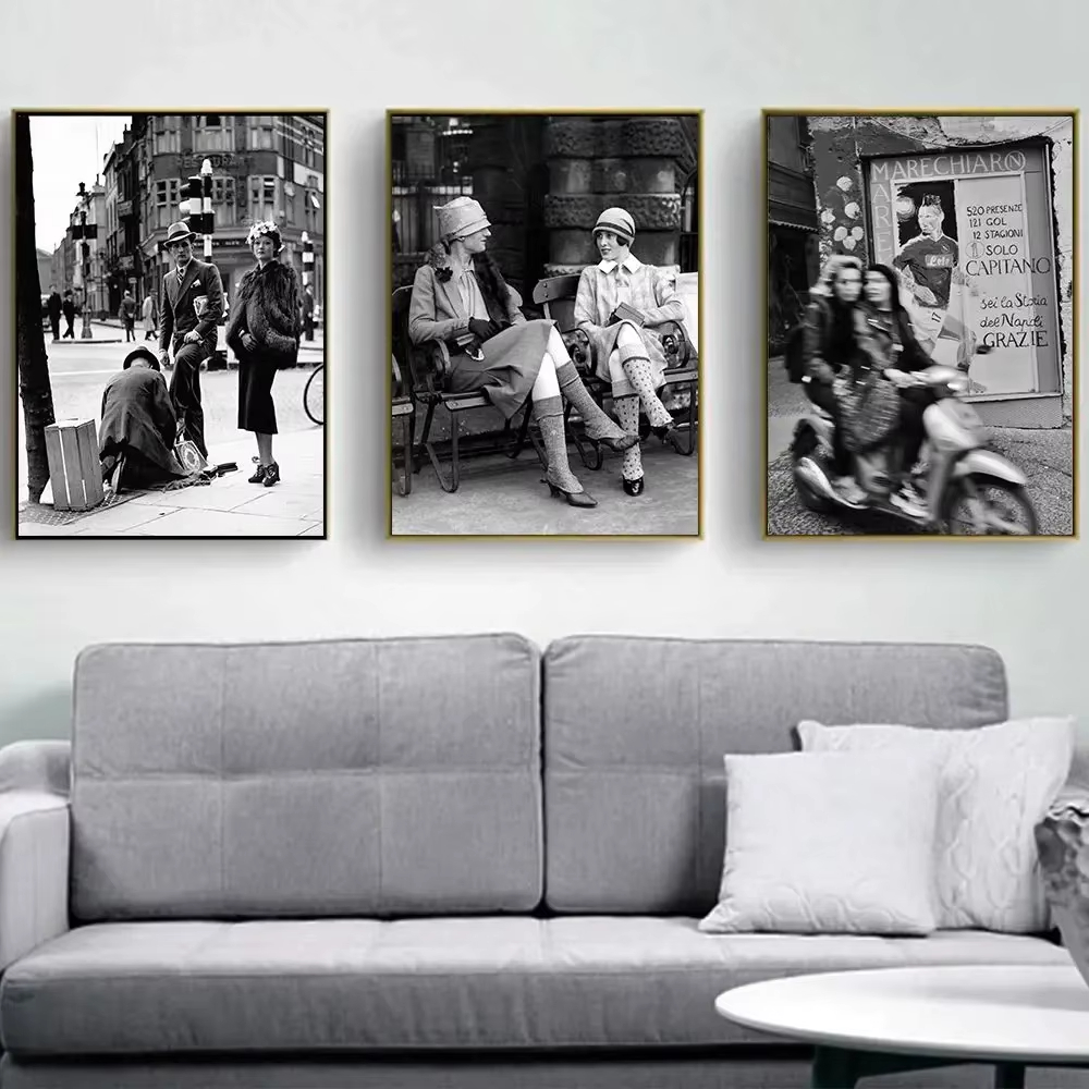 Photography Black And White - Impresión fotográfica Vintage en blanco y