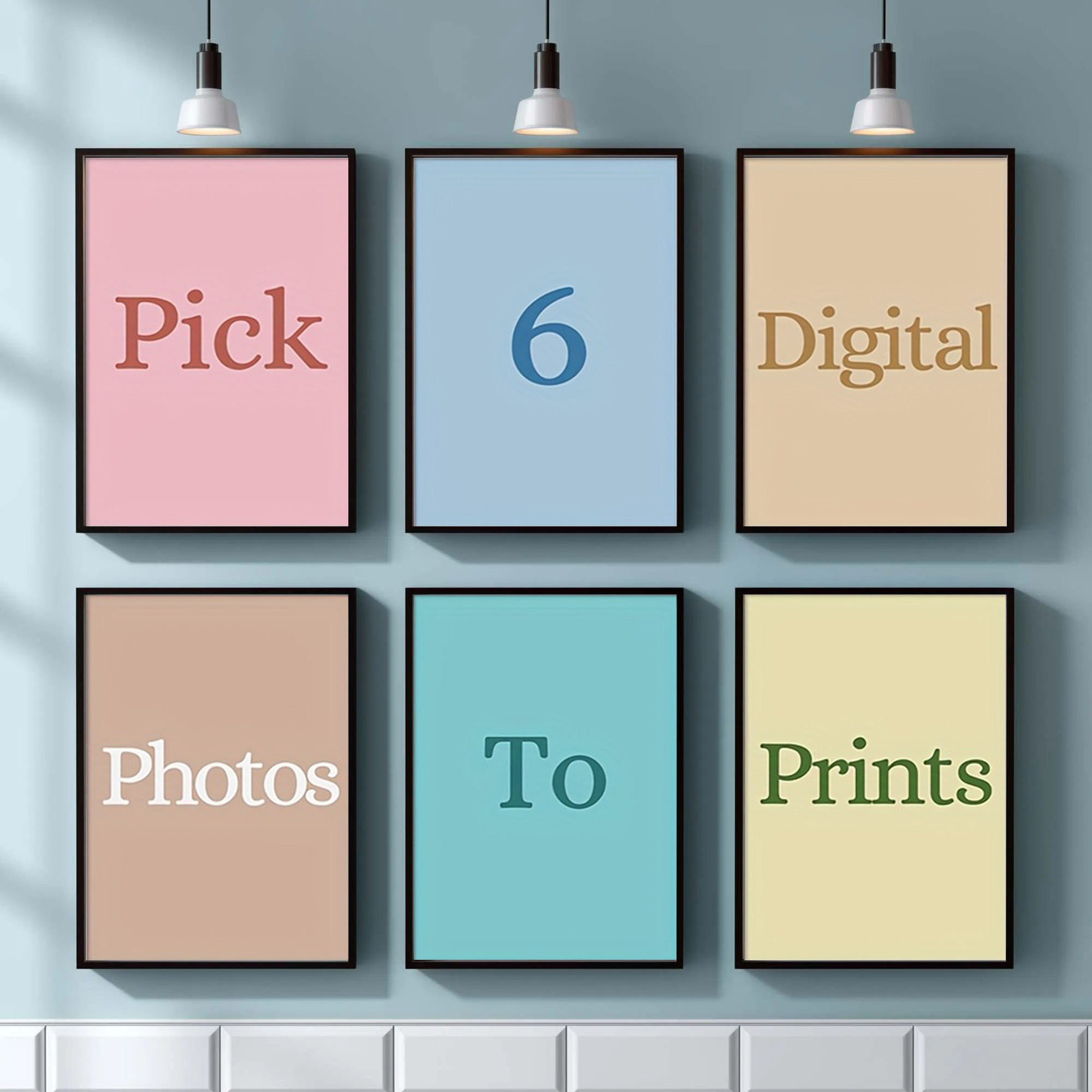 Photography Poster - 4/5/6 piezas de impresión personalizada en