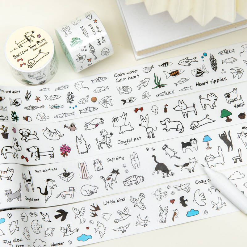 Photography Journal - Cintas decorativas de 35mm*2m con animales