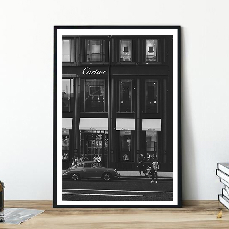 Photography Black And White - Pintura en lienzo de estilo europeo,