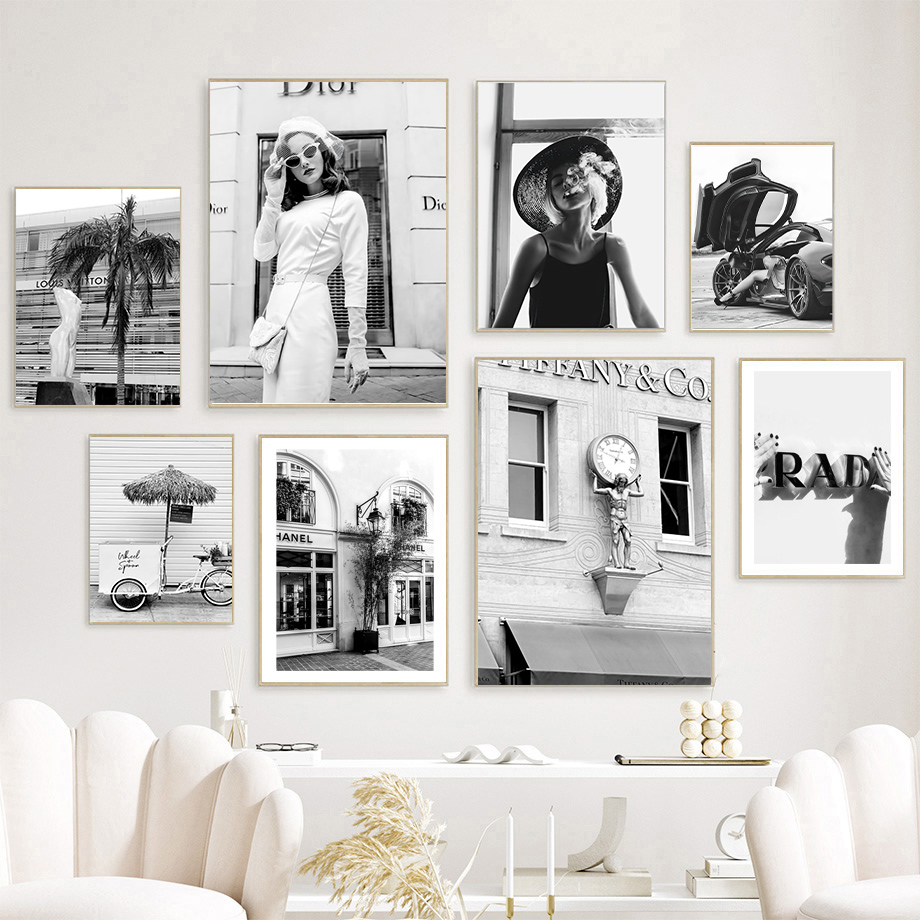 Photography Black And White - Nueva moda, cuadro sobre lienzo para
