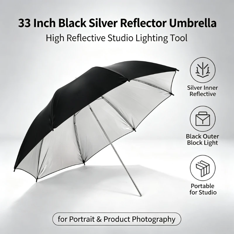 Paraguas Reflectante Negro Res - Photography Umbrella reseña y precio