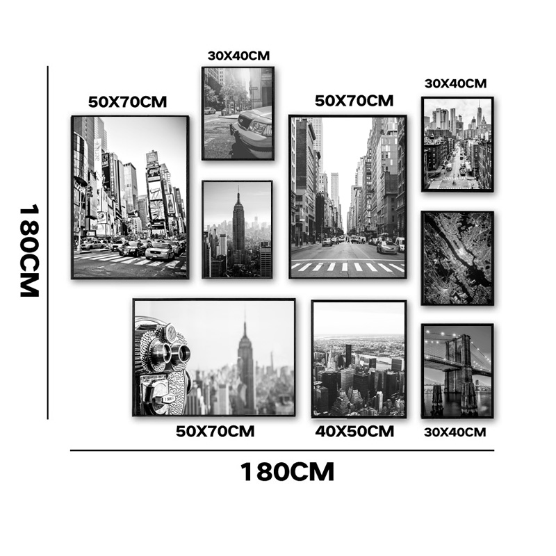 1 pieza de pintura en lienzo s - Photography Black And White reseña y precio