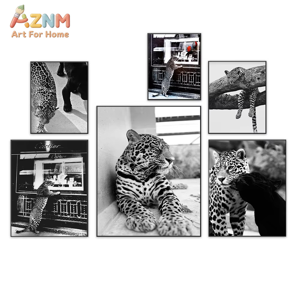 AZNM Joyería - Póster de leopa - Photography Black And White reseña y precio