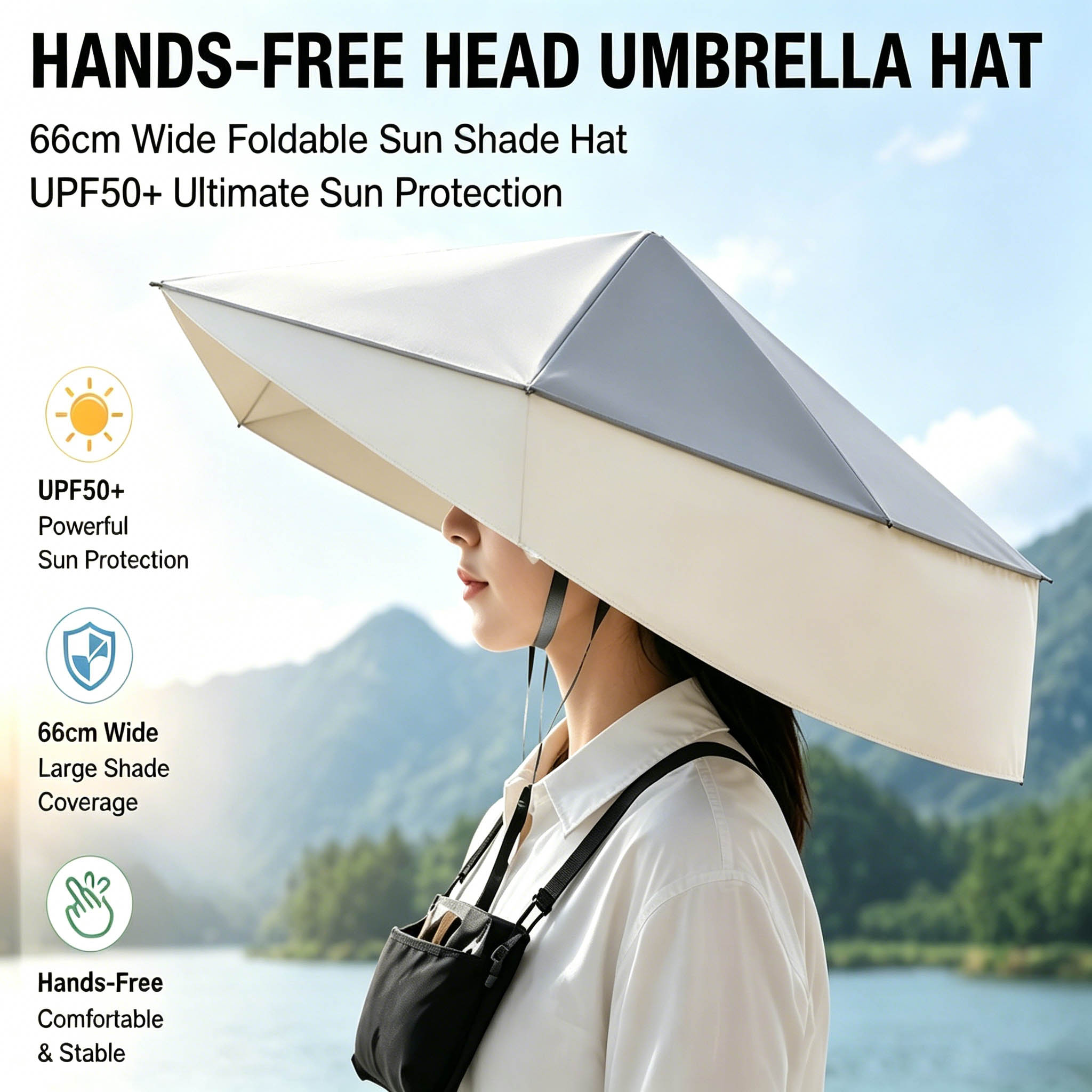 Sombrero Plegable con Protecci - Photography Umbrella reseña y precio