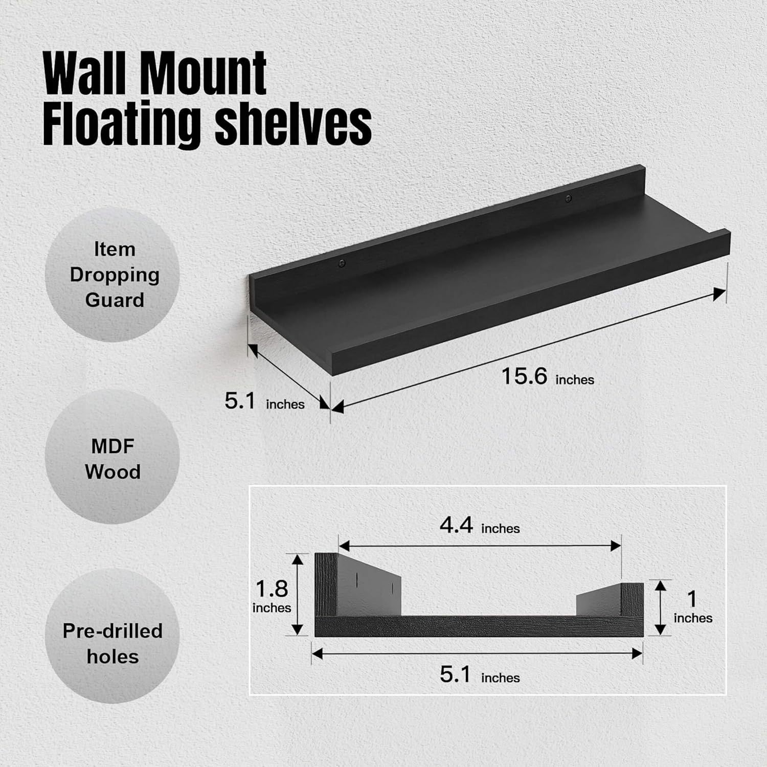 Estante de pared creativo de 2 - Photography Basic reseña y precio
